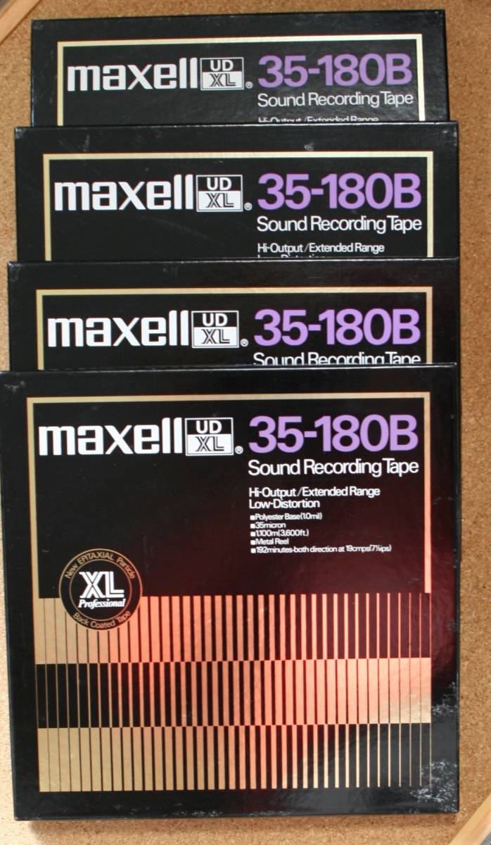 maxell オープンリールテープ UD XL 10号 4本 録音済み 汚れ有り www