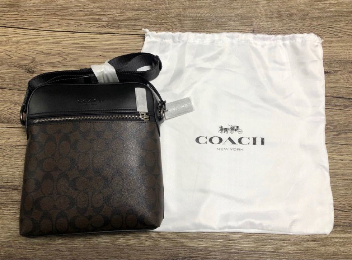 新品在庫 最終値下げ!COACH ショルダーバッグ メンズ マホガニー