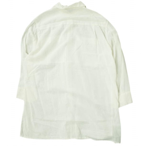 BEAUTY＆YOUTH UNITED ARROWS ビューティーアンドユース シアーポケットワイドシャツ ウォッシャブル 1611-162-2100 S オフホワイト g4511_画像2