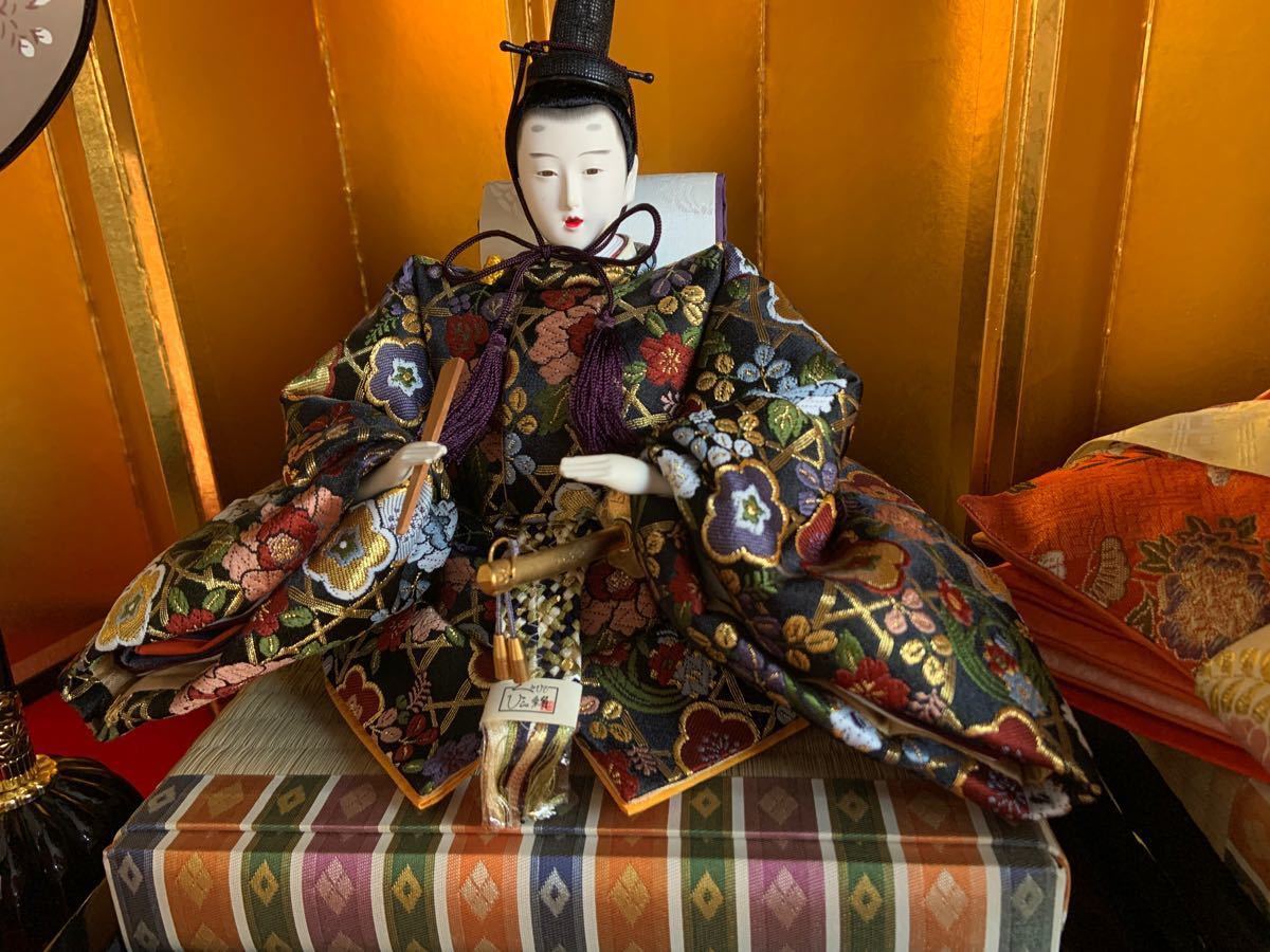 秀月雛人形 人形師 秀寿鳳 作 「本仕立 束帯雛」 裂地 京都 秀月雛人形 人形師 秀寿鳳 作 「本仕立 束帯雛」 裂地 京都