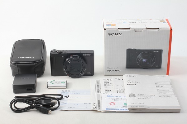 同様 ソニー Sony サイバーショット DSC-WX500 ブラック 別売カメラケース 付属品完備 元箱 保証 36245(ソニー)｜売買さ