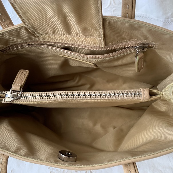  Ralph Lauren RalphLauren leather original leather handbag Mini tote bag beige Logo Mark 