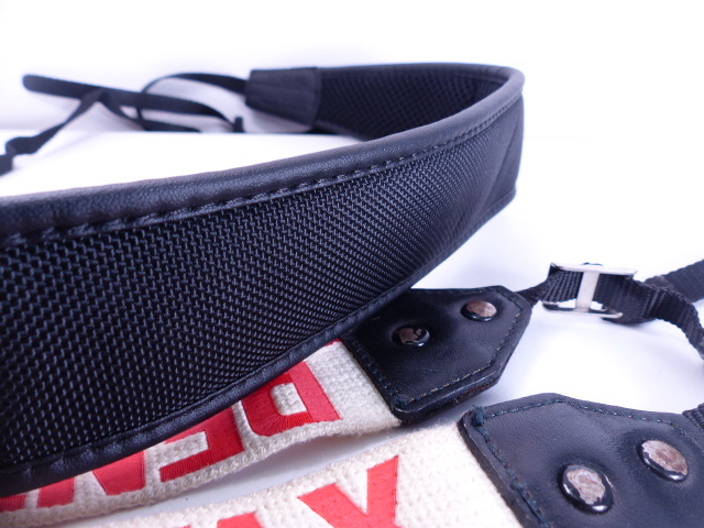  Canon business use strap + Pentax wide strap 