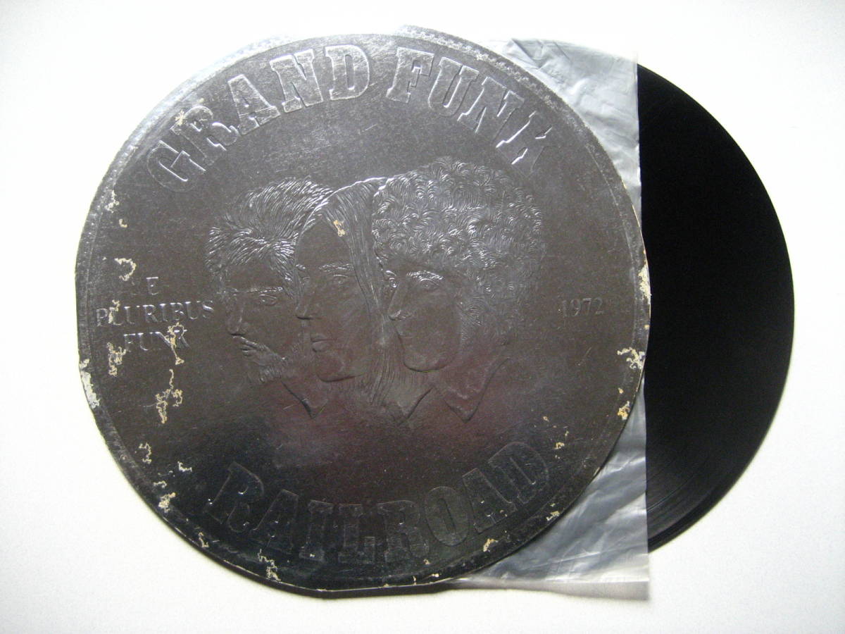 コイン型ジャケット グランド ファンク レイルロード GFR 戦争をやめよう LPレコード 国内盤