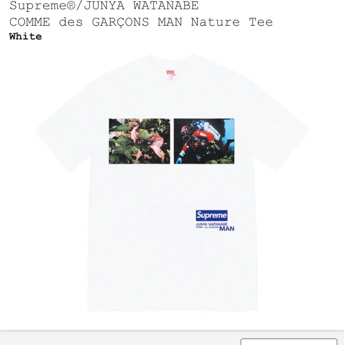 Supreme COMME des GARCONS SHIRT Tee WHITE シュプリーム