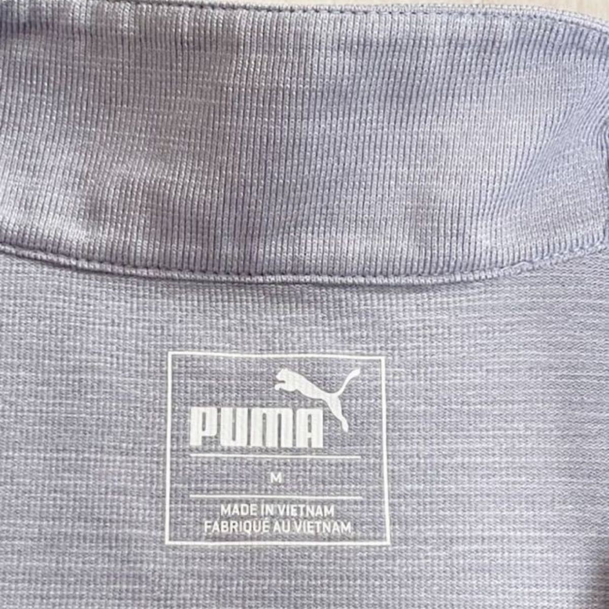 PUMA プーマ ゴルフウェア 半袖 ハーフジップ シャツ Mサイズ レディース