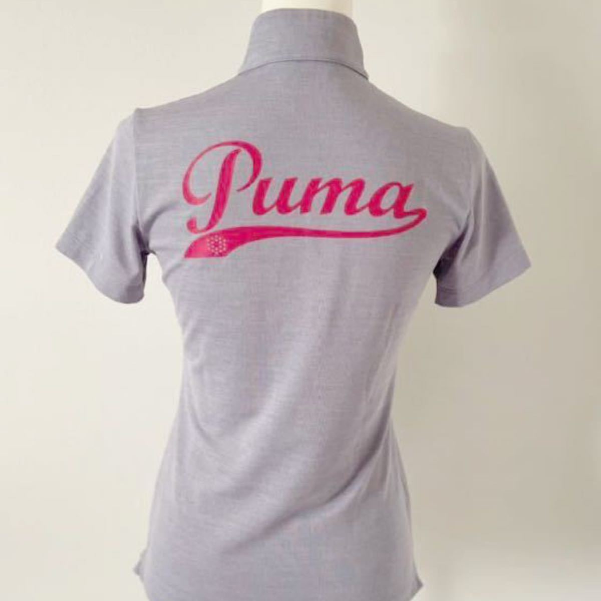 PUMA プーマ ゴルフウェア 半袖 ハーフジップ シャツ Mサイズ