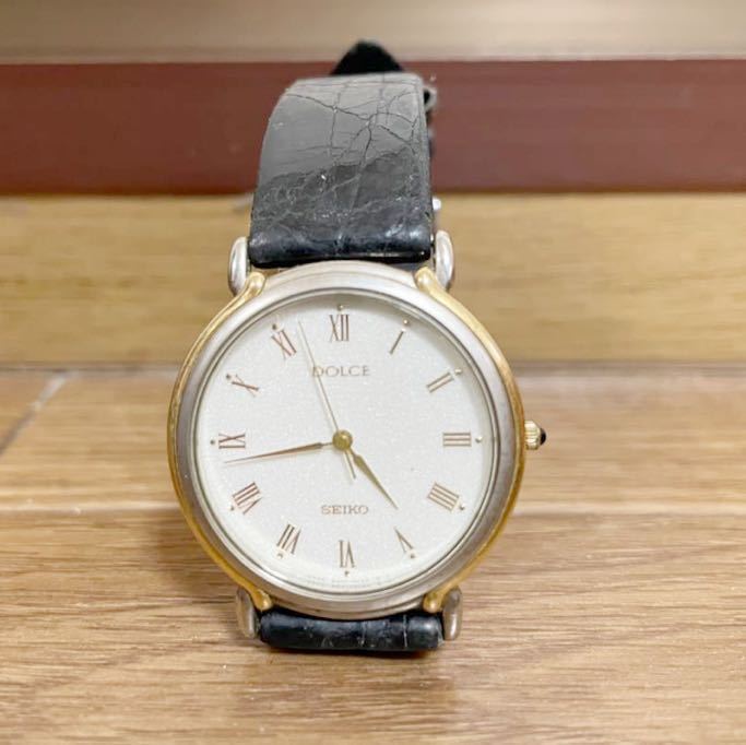 SEIKO Dolce セイコー ドルチェ 腕時計 8N41-6110 レザー Yahoo!オークション - SEIKO DOLCE 8N41-6110 セイコー ドルチェ