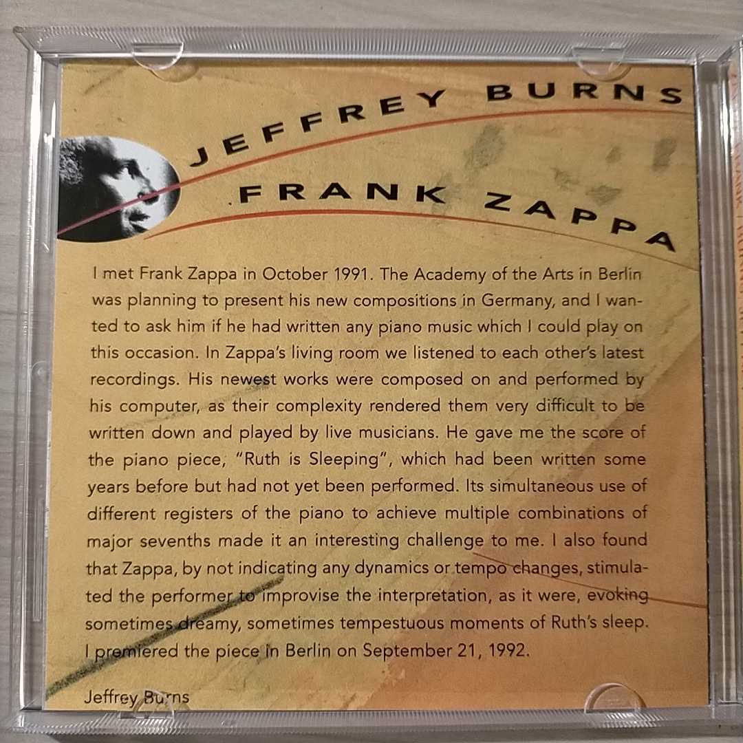 JEFFREY BURNS plays FRANK ZAPPA 「RUTH IS SLEEPING」_画像4