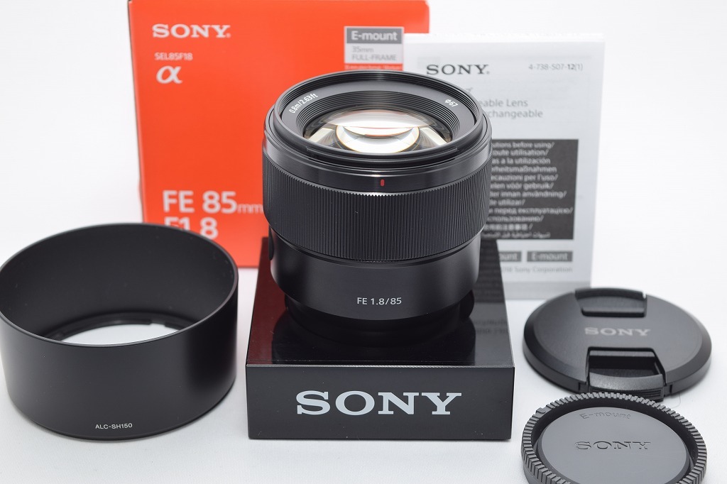 美品☆SONY ソニー FE 85mm F1.8 SEL85F18☆元箱付・レンズフード付