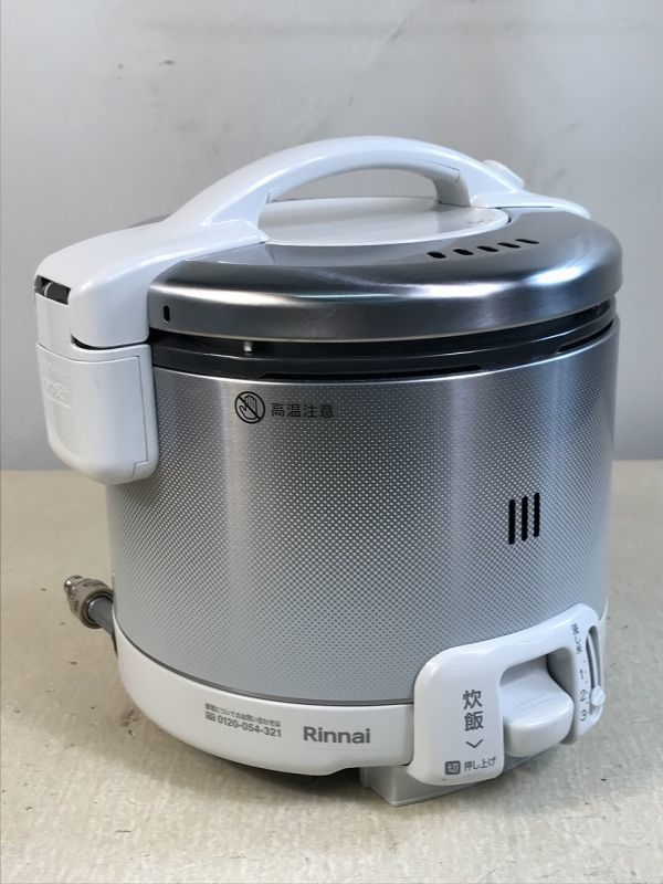 ◇BG6 リンナイ ガス炊飯器 ３合炊き 通電確認のみ Rinnai RR-030FS(W