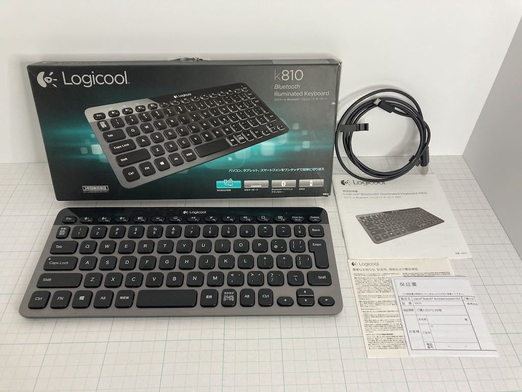 Logicool ロジクール Bluetooth イルミネート キーボード Illuminated Keyboard K810 動作品
