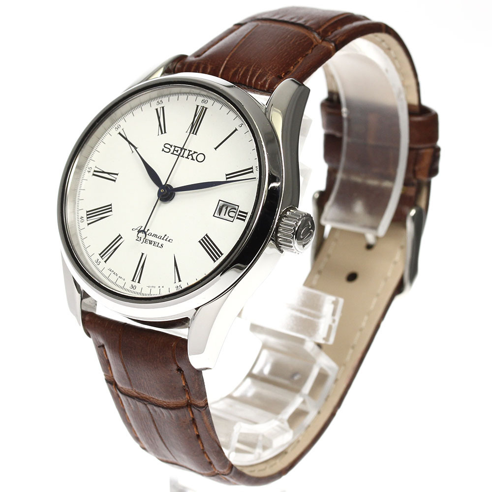 ☆良品☆内箱・保証書付き【SEIKO】セイコー プレサージュ デイト 6R15