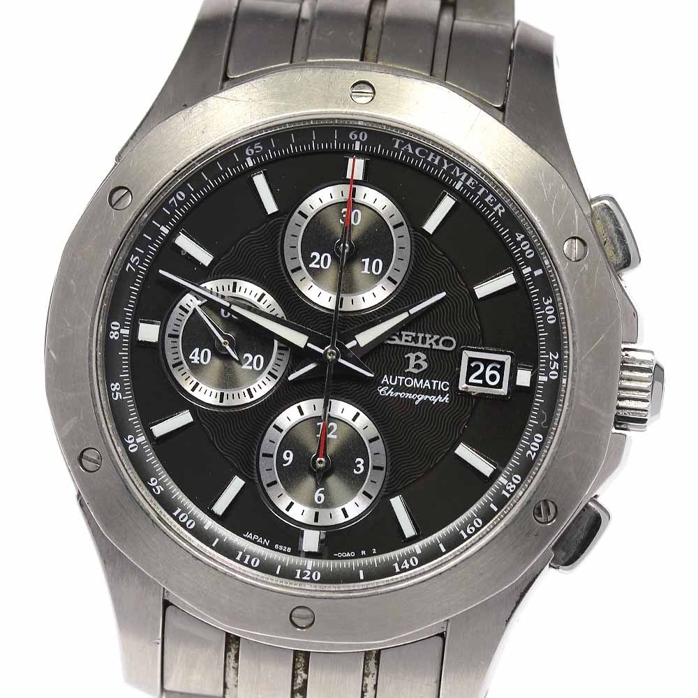 57820円 【52%OFF!】 セイコー ブライツ クロノグラフ SAGA003 6S28-00A0 自動巻き メンズ
