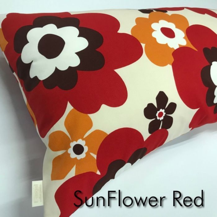 Dサイズ 枕カバー 2022 サンフラワー レッド 43×120cm ピロケース 赤 花柄 魅力的な価格