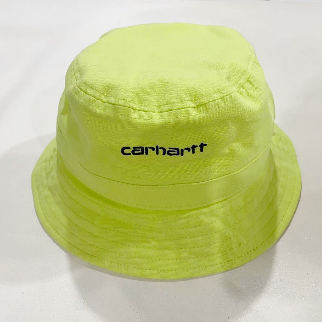 SALE! 新品! メール便可! carhartt (カーハート) スクリプト バケット ハット (M/L) LIME BLACK | ユニセックス ライム 男女兼用 セール_画像3