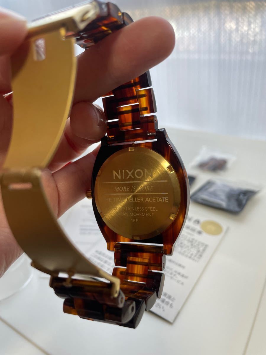 【正規店購入】NIXON ニクソン タイムテラー べっ甲 ゴールド 腕時計 メンズ腕時計 レディース腕時計