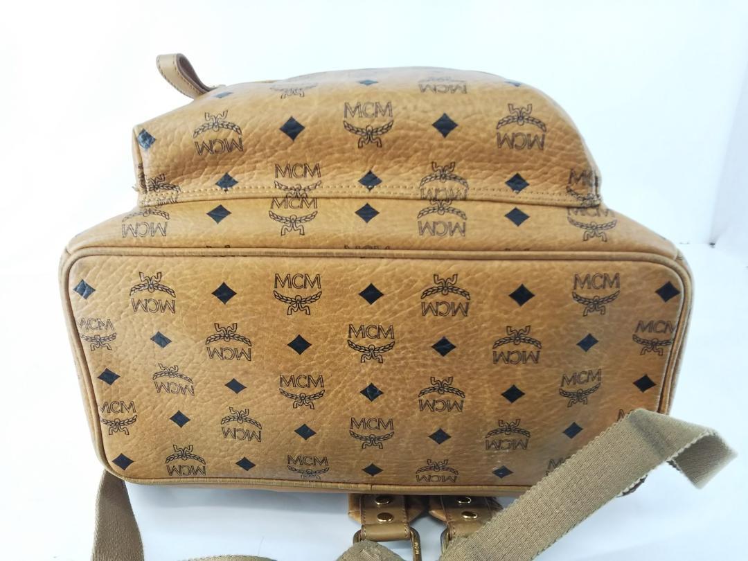 1円~】MCM スタッズ リュック バックパック ブラック レザー