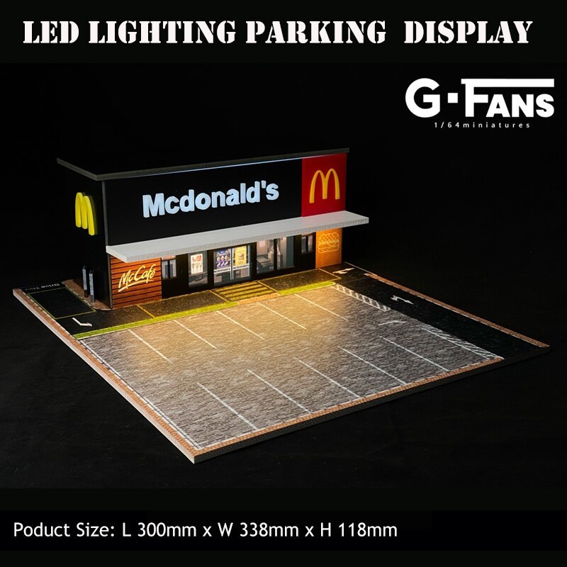 1/64モデル車高速駐車場ロットLED照明車両ディスプレイコレクション_画像6