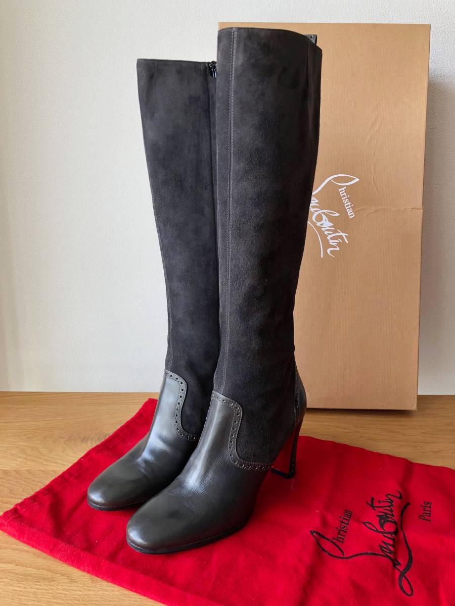 ⭐︎未使用⭐︎ Christian Louboutin ビアンカ ベロア ブーツ