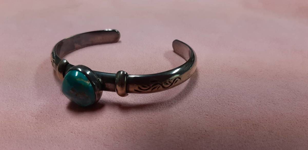 ones worker one zwa- car turquoise silver bangle 