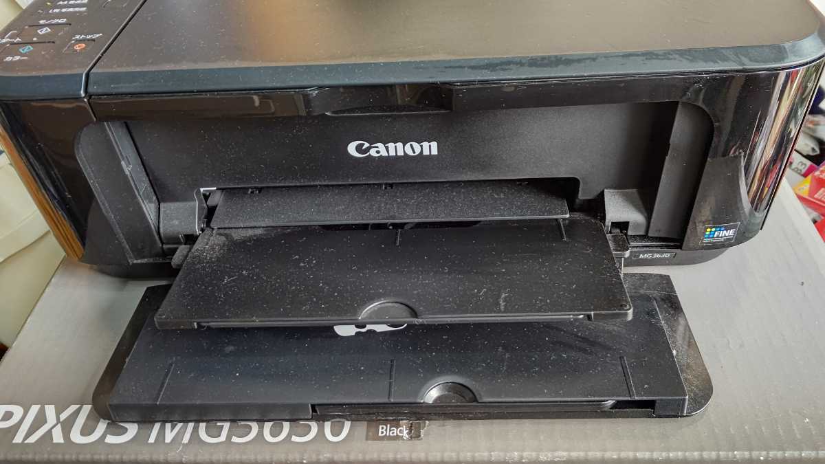  Canon キヤノン インクジェットプリンター MG3630 ジャンク品 中古品_画像2