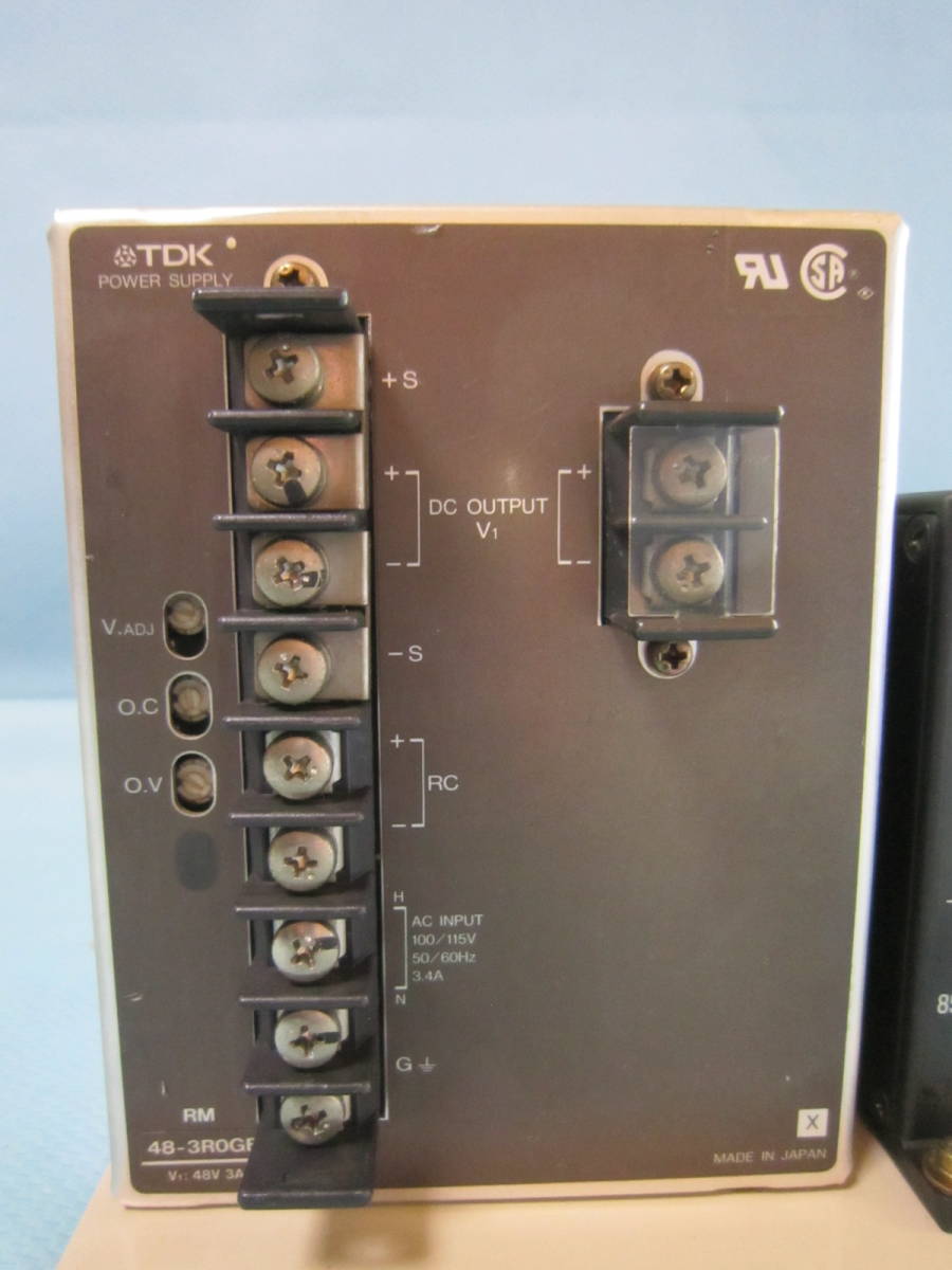 TDK POWER SUPPLY linear power supply RM- 48-3ROGB. switching regulator J100-24 one set 