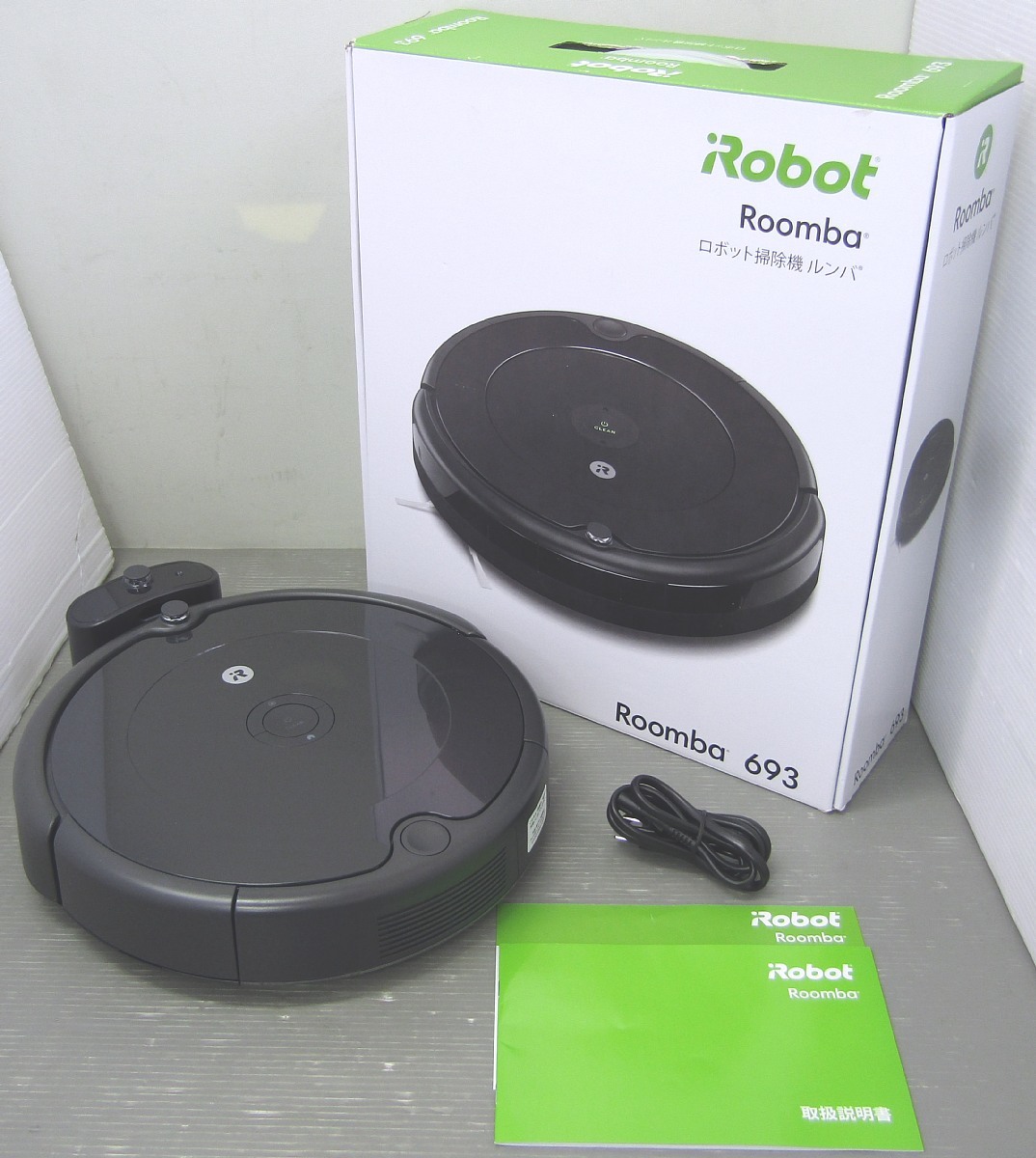 ロボットタイプ クリーナー ルンバ 693 R693060 信頼 iRobot Home アプリ対応 Wi-Fi接続 used 保証書付 掃除機 Roomba