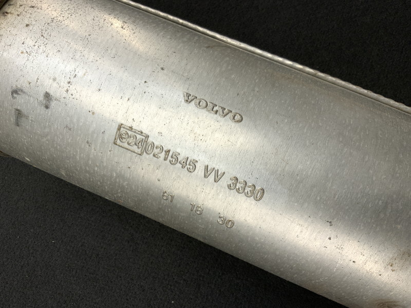VL042 AB230 Volvo 240 GL limited interim drum muffler ^ exhaust leakage trace / repair mark equipped 0 * prompt decision *