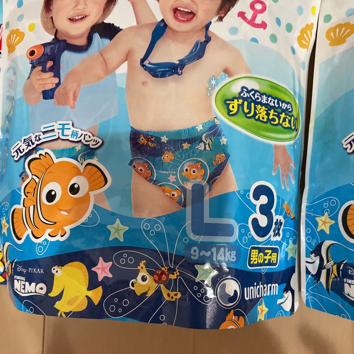 moonym- knee water game pants nimo pattern 6 sheets GOO.Ng-n swimming pants playing in water pants 3 sheets total 9 sheets L size including in a package possibility 