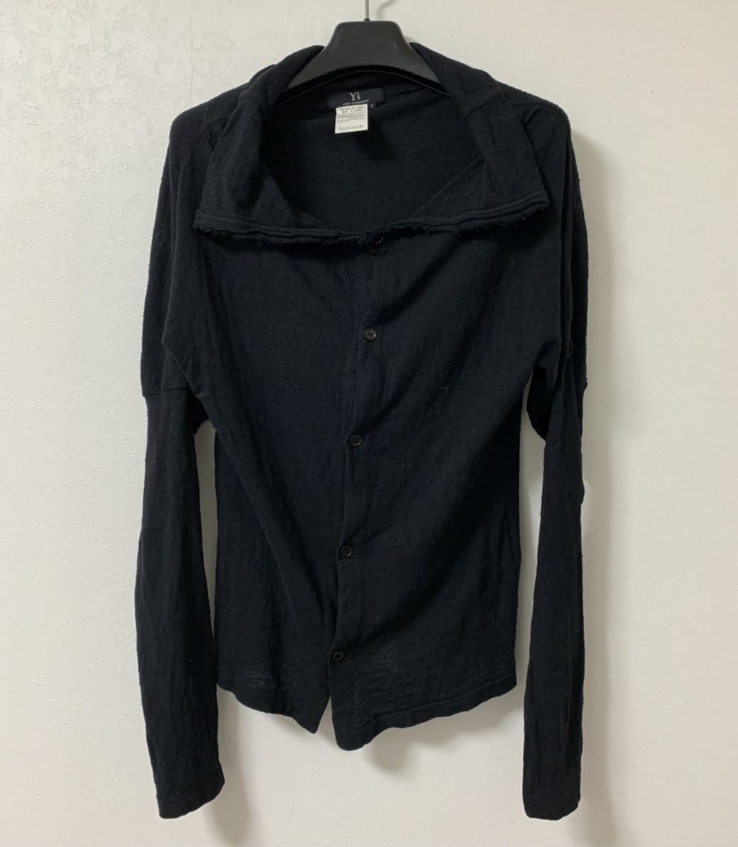 Y's yohji yamamoto ワイズ ヨウジヤマモト シルク生地 ドレープ変形襟