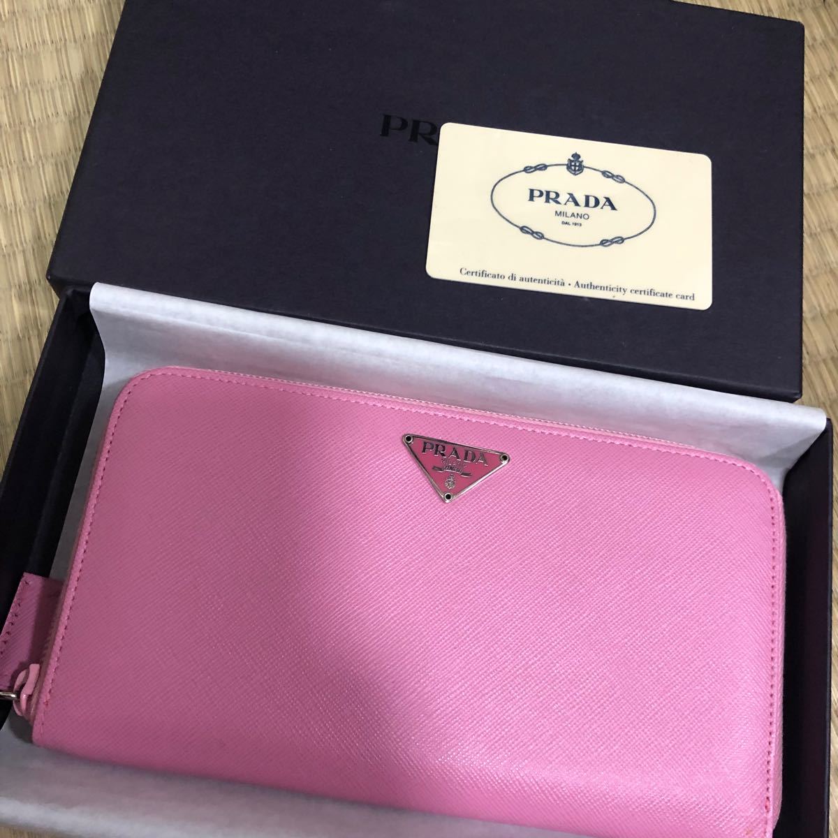 生まれのブランドで 未使用 プラダ ピンク 長財布 長財布 生まれのブランドで 未使用 プラダ ピンク 長財布 長財布