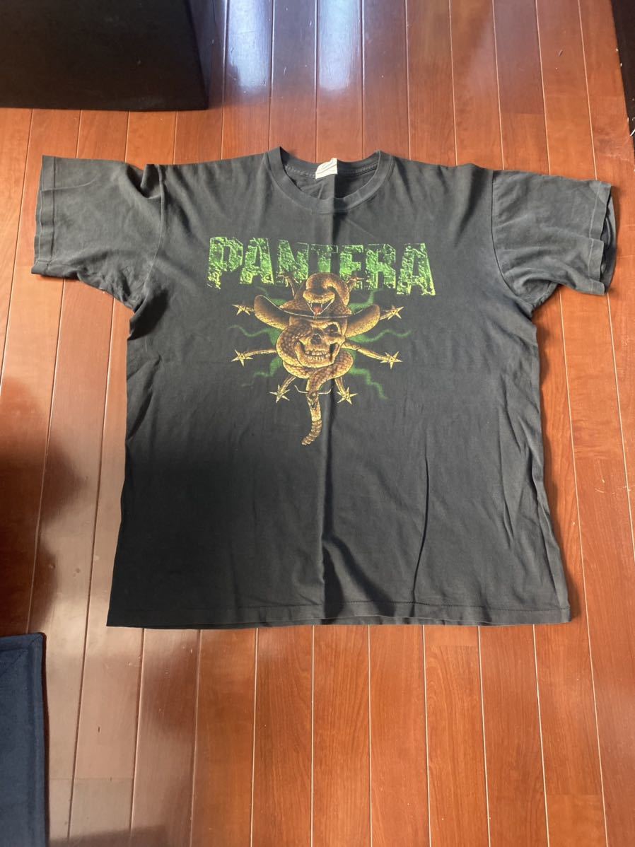 90'S PANTERA Tシャツ　ヴィンテージ　 サイズXL バンドT 当時物　USA製　パンテラ　コピーライト　シングルステッチ　ブラック