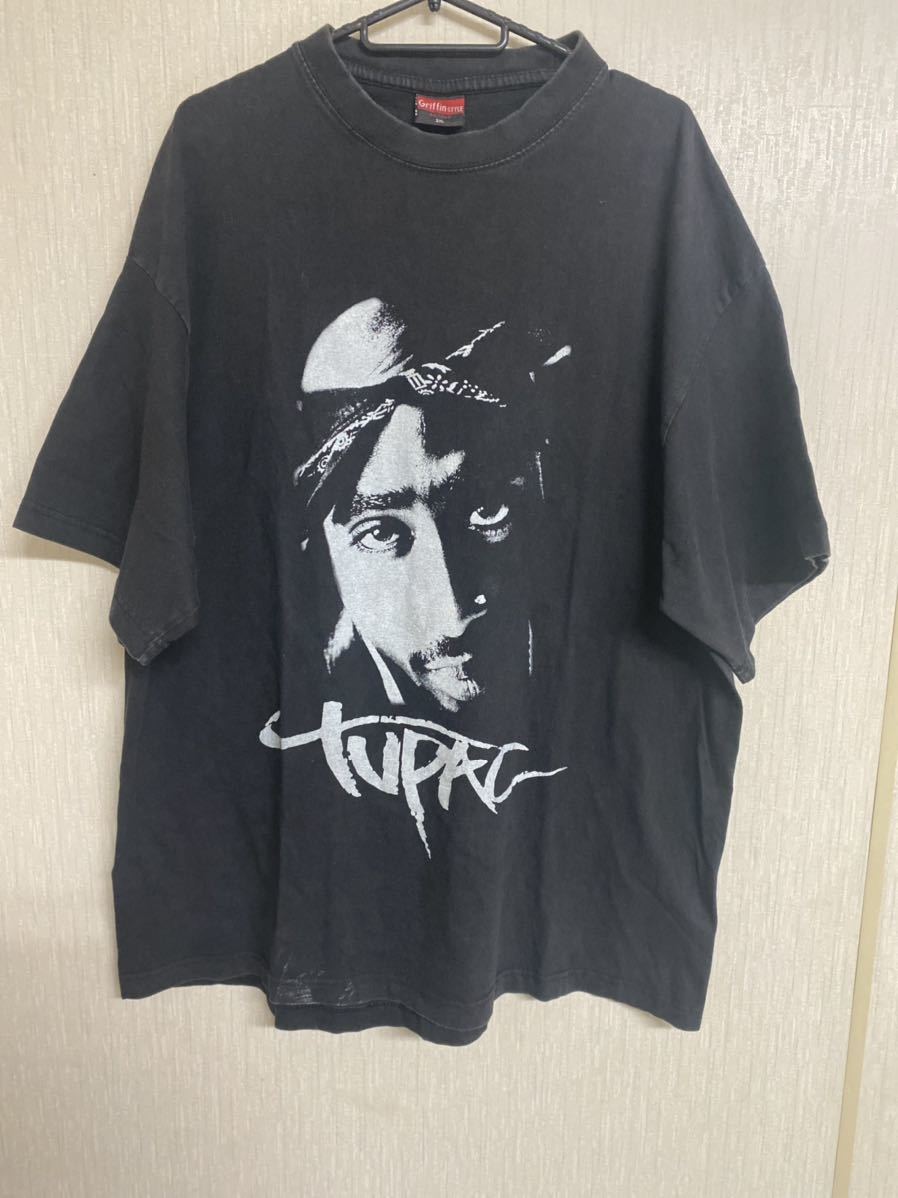 希少　2PAC Tシャツ　ヴィンテージ　ブラック　ヒップホップTシャツ　_画像1