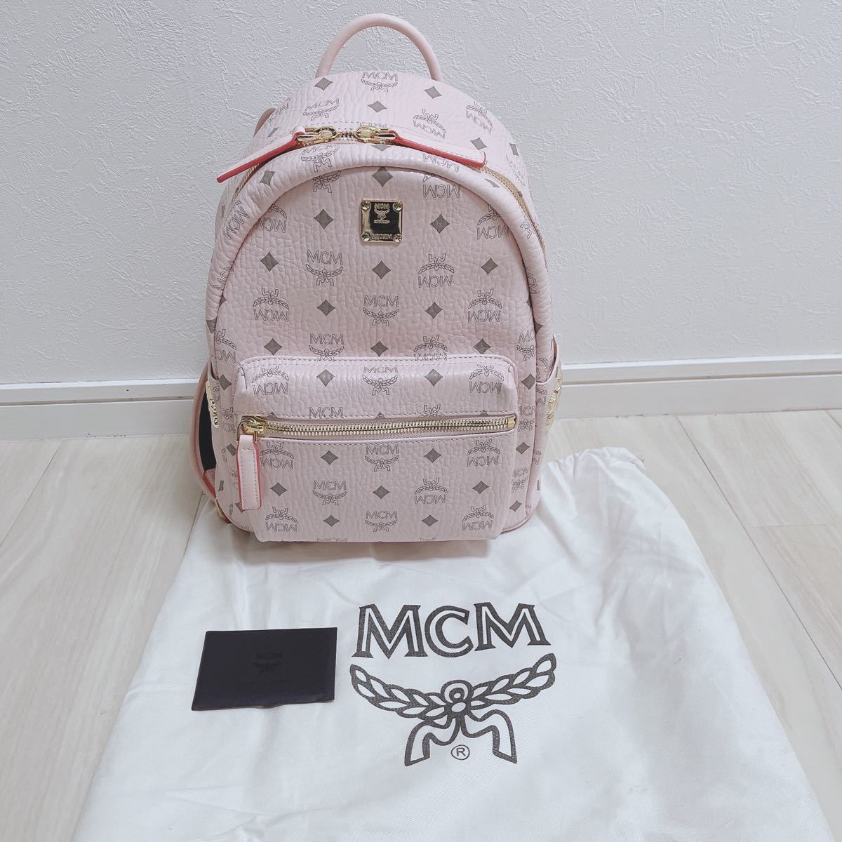 即購入可 MCM Sサイズ リュック ピンク - リュック