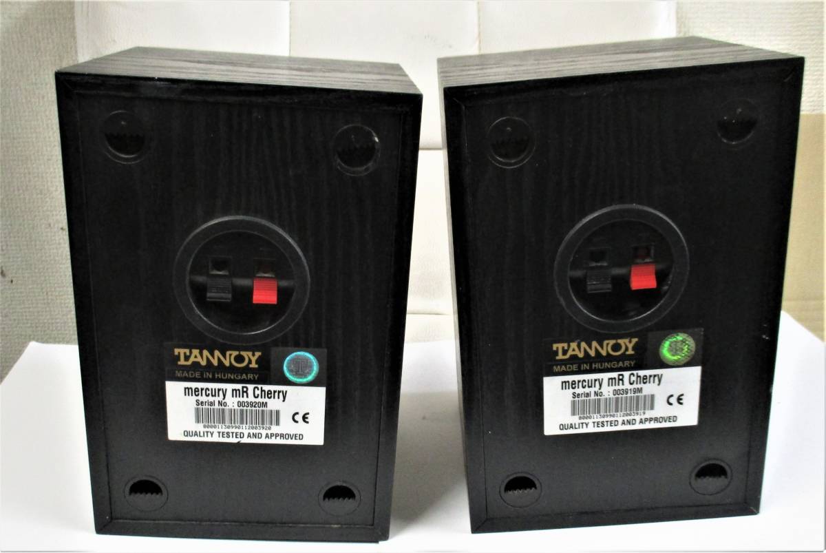TANNOY mercury mR Cherry 8Ω マーキュリーシリーズの小型ブック TANNOY mercury mR Cherry 8Ω マーキュリーシリーズの小型ブック