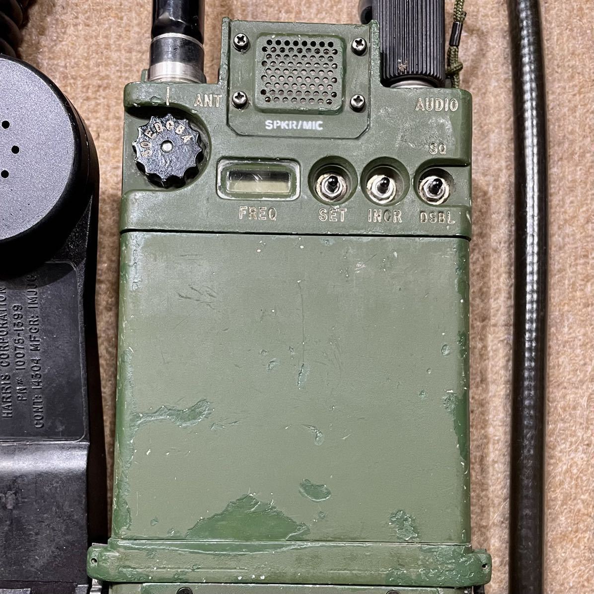 米軍用無線機 Magnabox製 AN/PRC-126 1986年製 完動品 フルセット(個人 