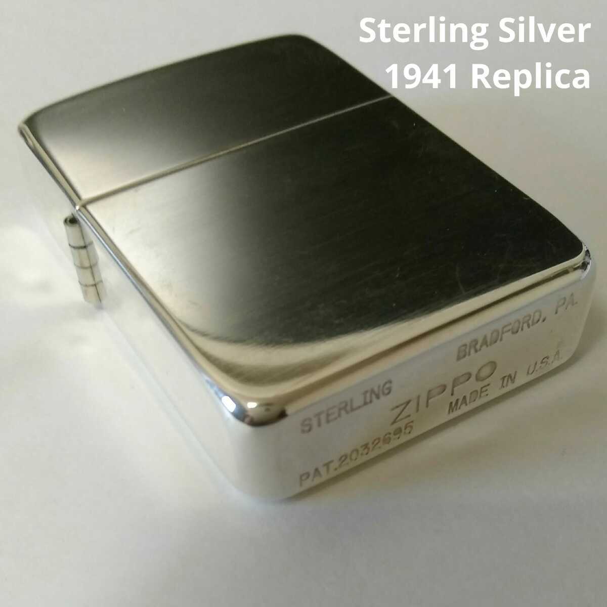 STERLING SILVER 1941 レプリカ Zippo ジッポ ライター