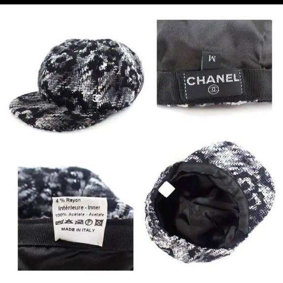 極美品 CHANELシャネル キャスケット帽子ハットキャップ カメリア サイズM ココマーク