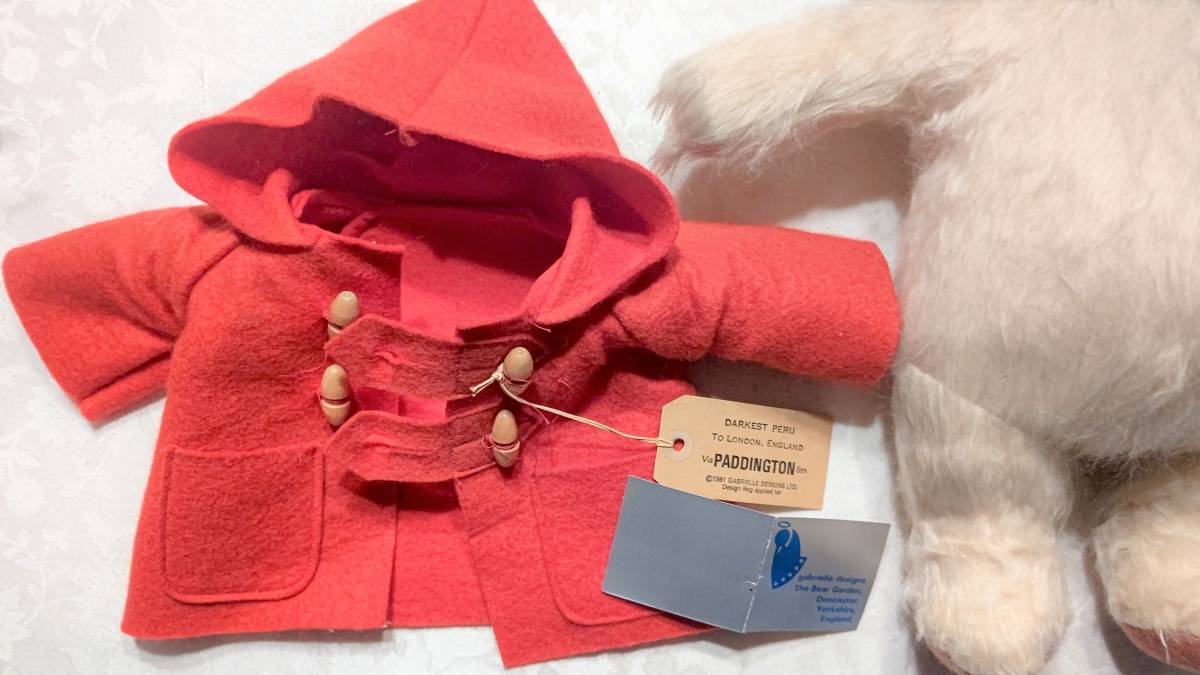 英国製 ヴィンテージ 1981年 Paddington Bear パディントンベア 英国製 ヴィンテージ 1981年 Paddington Bear パディントンベア