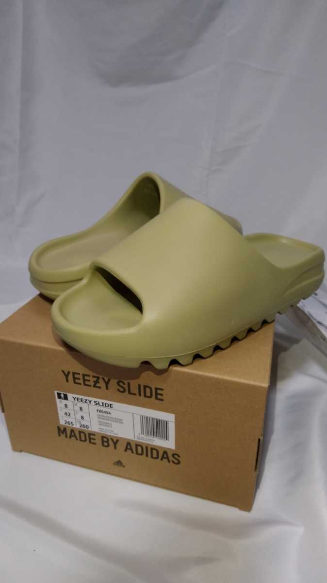 YEEZY SLIDE RESIN US8 26.5 FX0494 イージー スライド レジン adidas