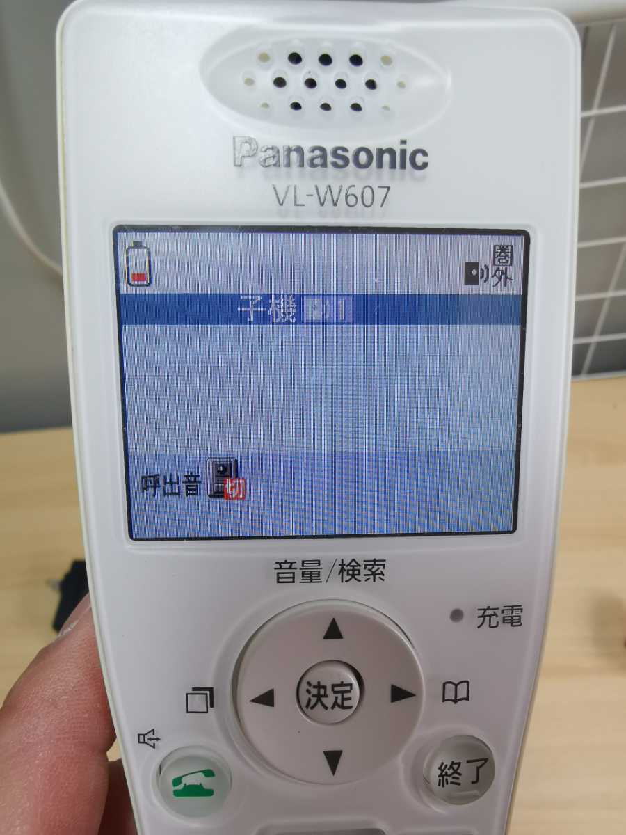 Panasonic パナソニック ワイヤレスモニター 子機 VL-W607 通電 Panasonic パナソニック ワイヤレスモニター 子機 VL-W607 通電