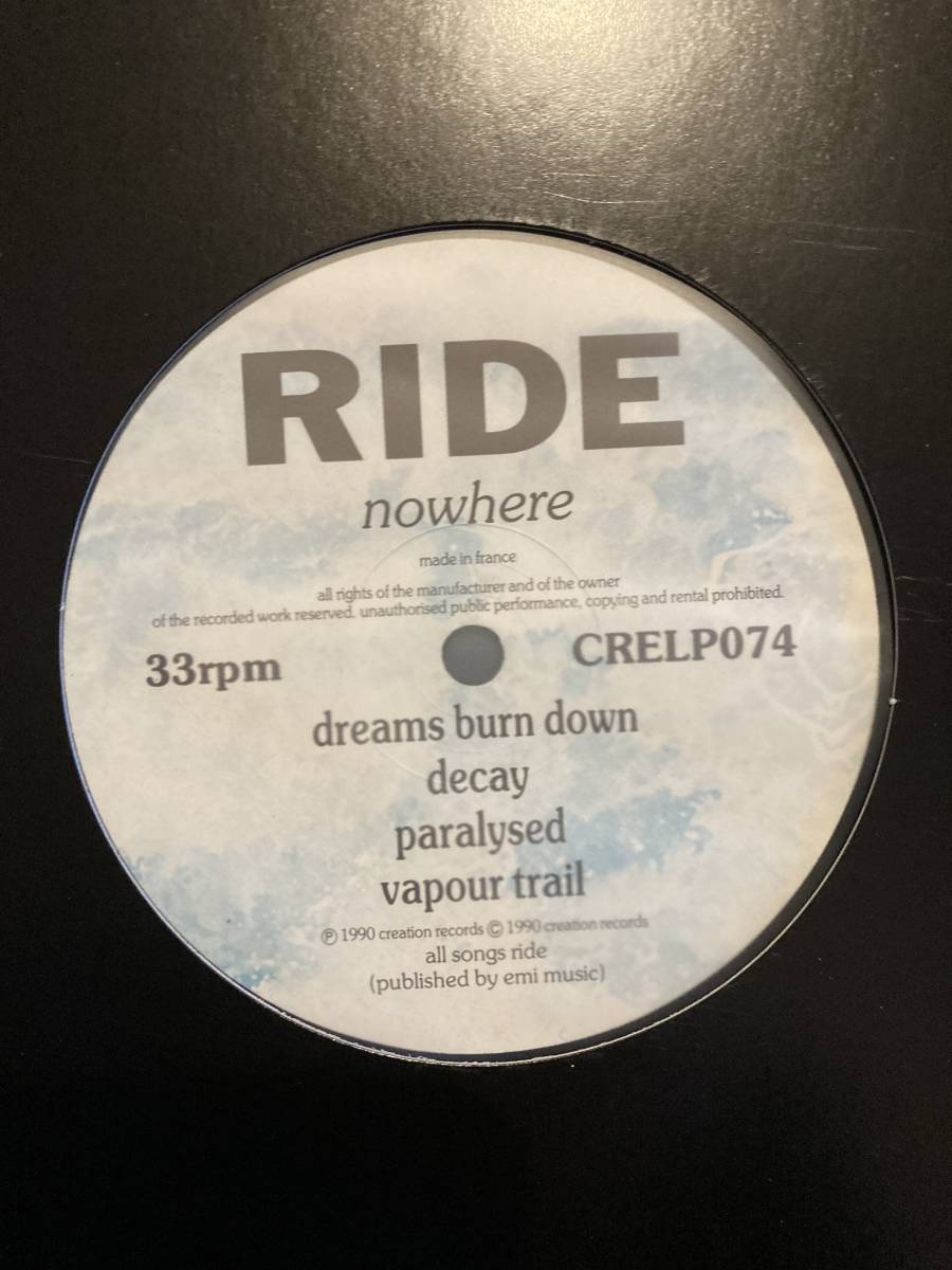 13400円 【テレビで話題】 RIDE Nowhere レコード
