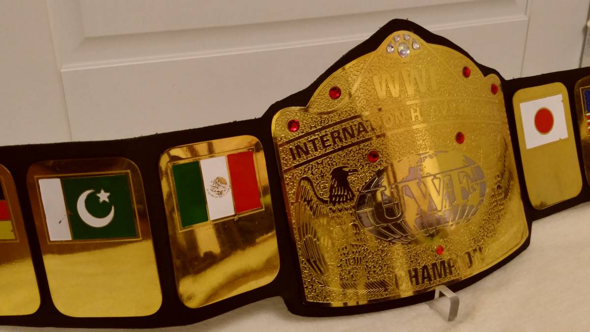 UWF・WWFインターナショナルヘビー級ベルト 前田日明 奪取ベルト - スポーツ別