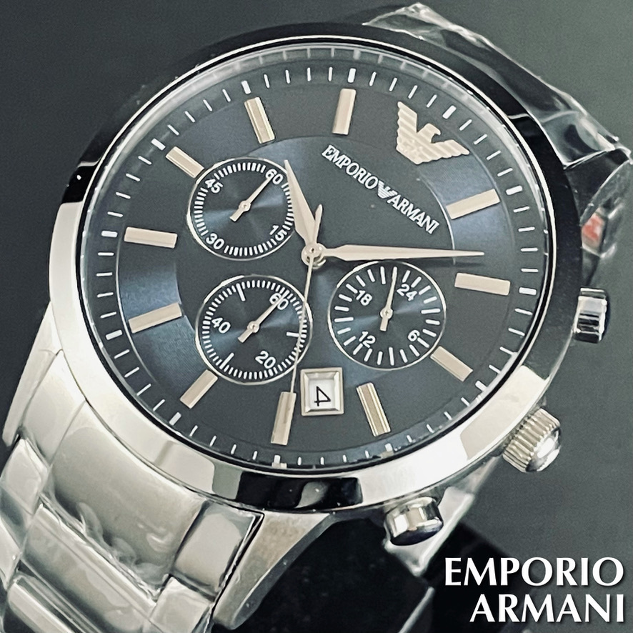 新品未使用】EMPORO ARMANI☆エンポリオ・アルマーニ◎メンズ腕時計