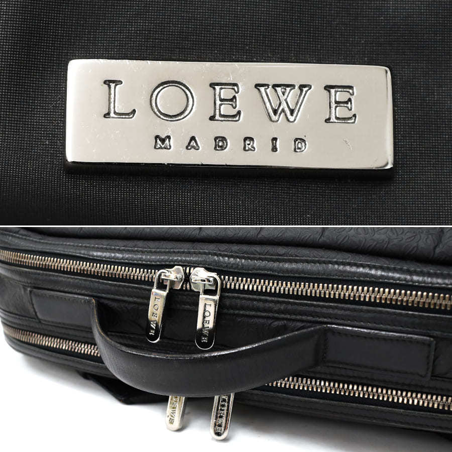 ブラック系魅力的な 《美品》LOEWE (ロエベ)キャンパス×レザー ショルダーバッグ ブラック 黒 ショルダーバッグ レディースブラック系52%割引 ブラック系魅力的な 《美品》LOEWE (ロエベ)キャンパス×レザー ショルダーバッグ ブラック 黒 ショルダーバッグ レディースブラック系52%割引