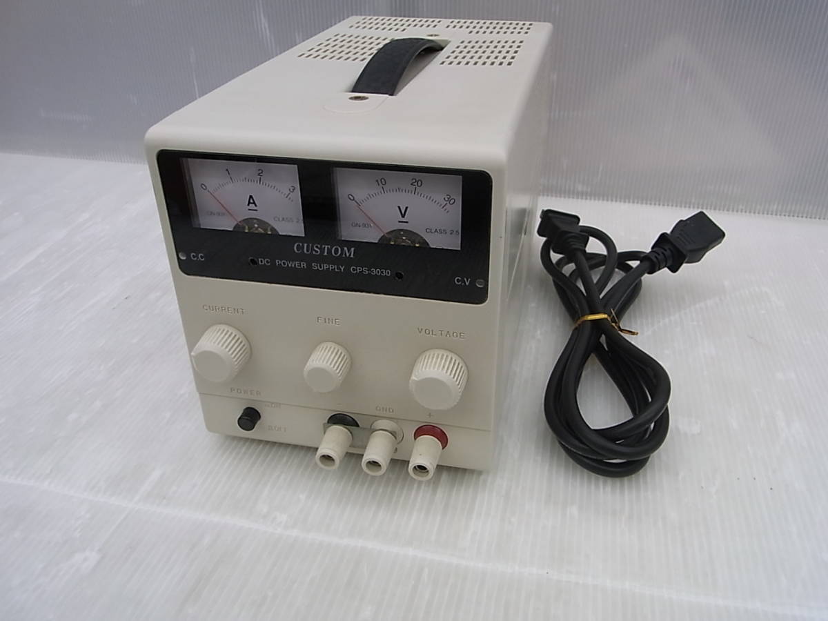 Yahoo!オークション - CUSTOM CPS-3030 直流安定化電源 DC 3A Yahoo!オークション - CUSTOM CPS-3030 直流安定化電源 DC 3A