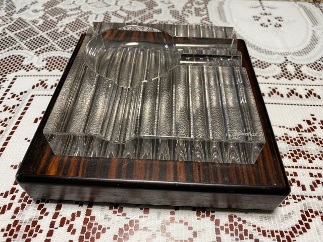 Baccarat】バカラ シガー灰皿×ライターセット レア物 新品