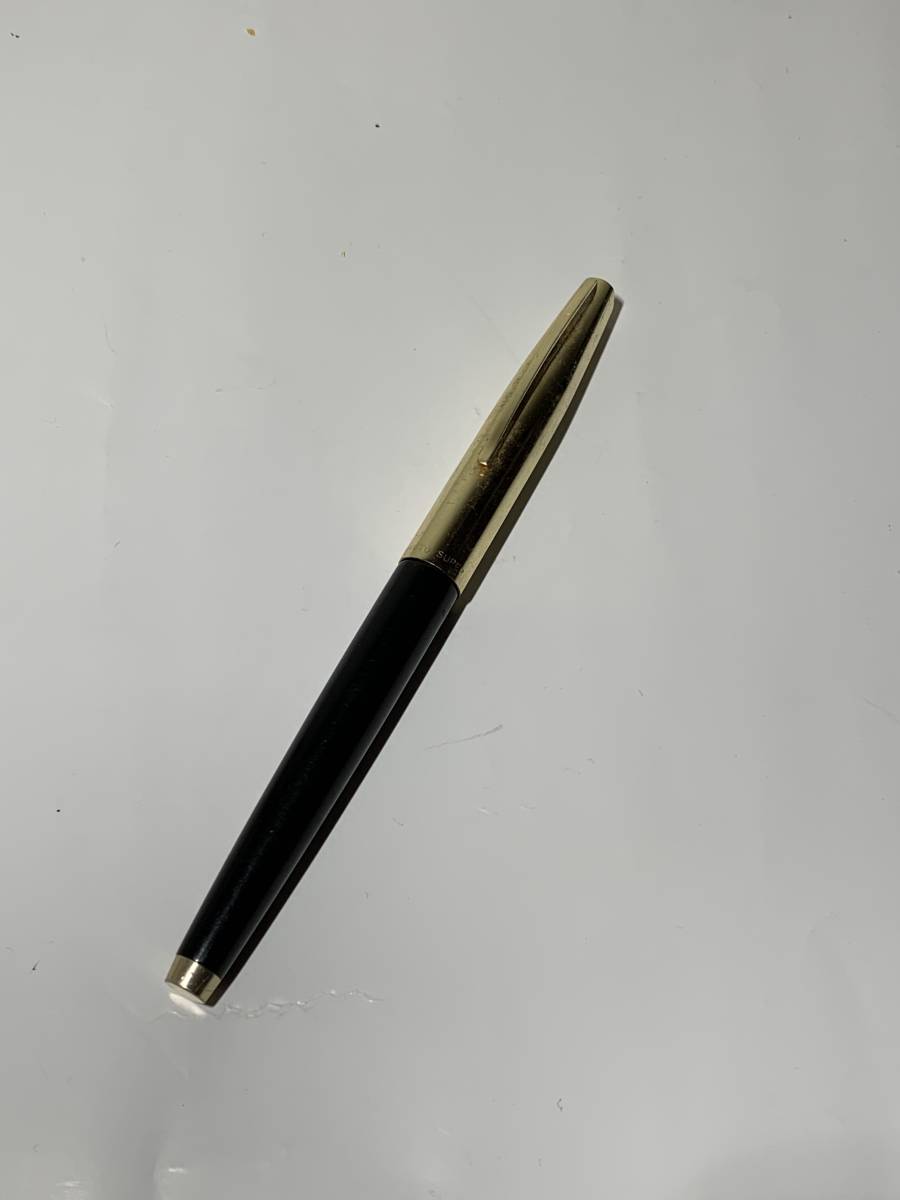 格安出品 MAKOTO SUPER マコト 筆先１４K 金 人気定番 ゴールド 万年筆 ブラック 筆記具 ペン 黒 雑貨 日本製 箱無し 大人気新作