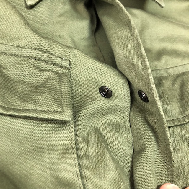 ヨーロッパ古着 オランダ軍 実物 70s コットン フィールドシャツジャケット 88 ユーロ ミリタリー 軍物 ヴィンテージ オールド 厚手 ●65